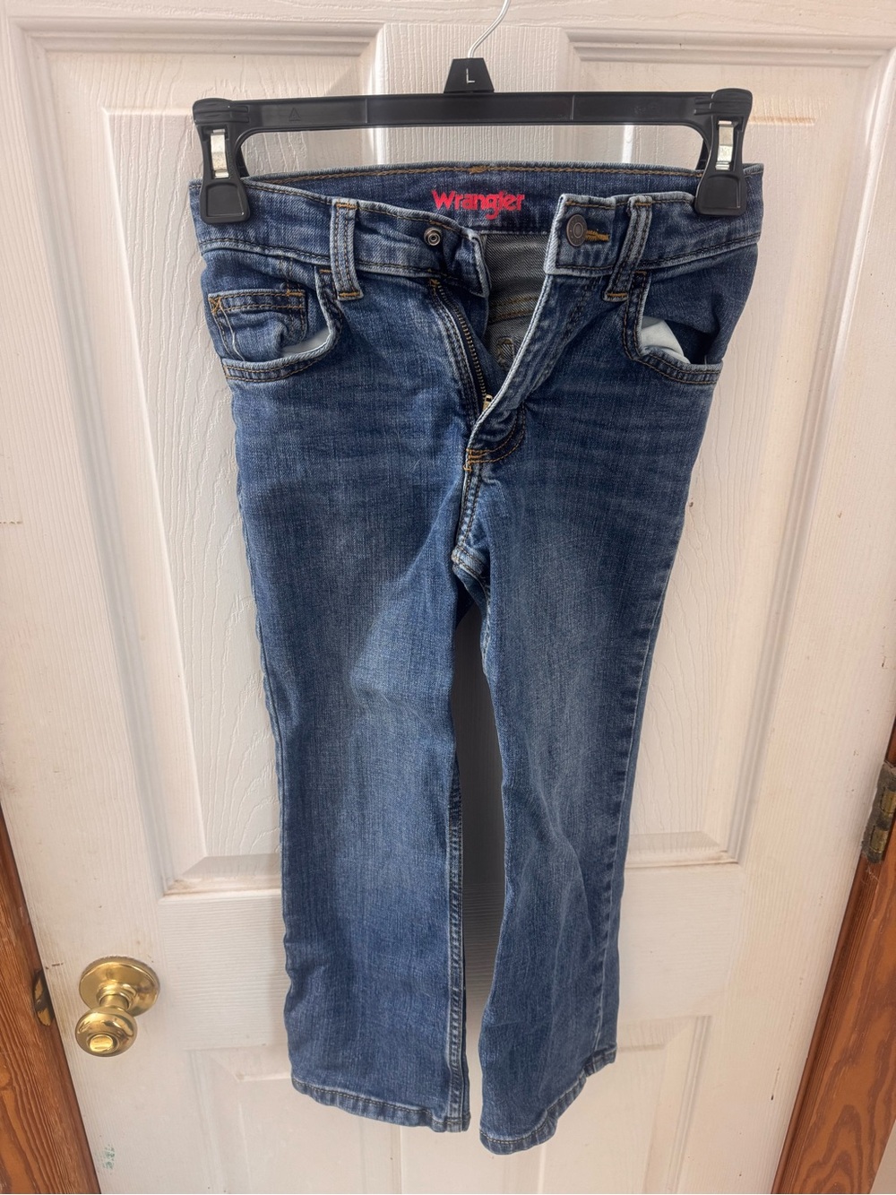 Wrangler Boys Jeans Size 7 Slim Classic Boot Medium Wash